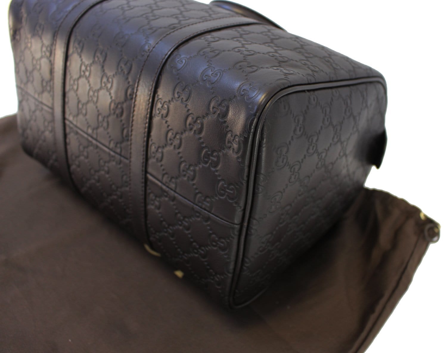 Boston leather handbag Gucci Black in Leather - 35733919