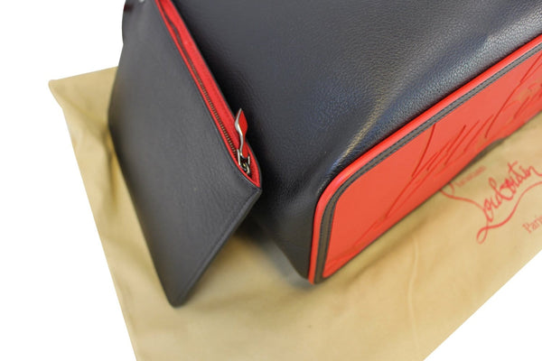 CHRISTIAN LOUBOUTIN Tote Bag - Cabata Studded Leather Bag - red back