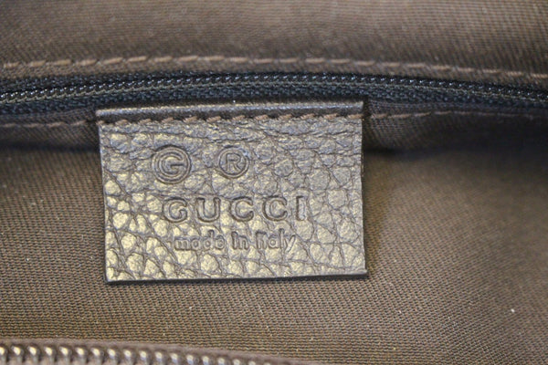 GUCCI Black Monogram Abbey D Ring Hobo Bag 268636 