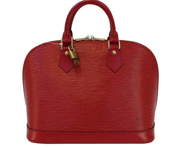 Louis vuitton Used Handbag Epi Leather Red Alma PM 