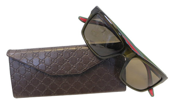 GUCCI Square Sunglasses GG 1013/S Tortoise Brown