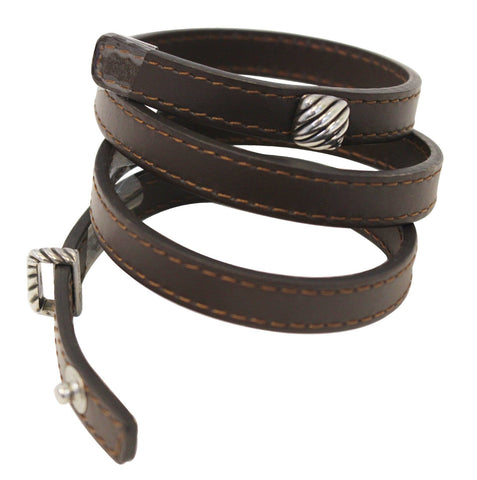 DAVID YURMAN Leather Snap It Bracelet - Last Call