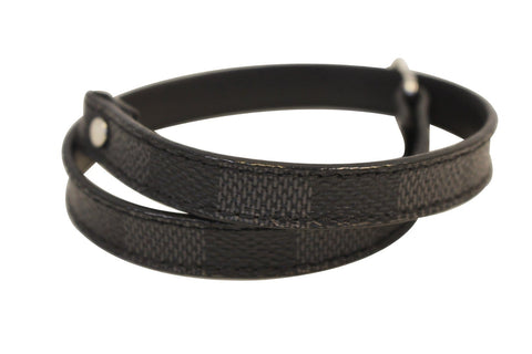 LOUIS VUITTON Damier Graphite Canvas Snap It Bracelet - Sale