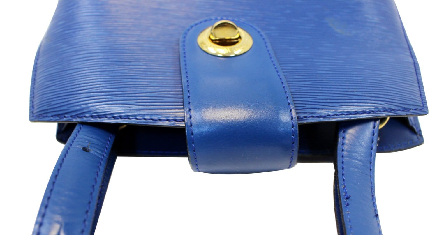 blue epi leather