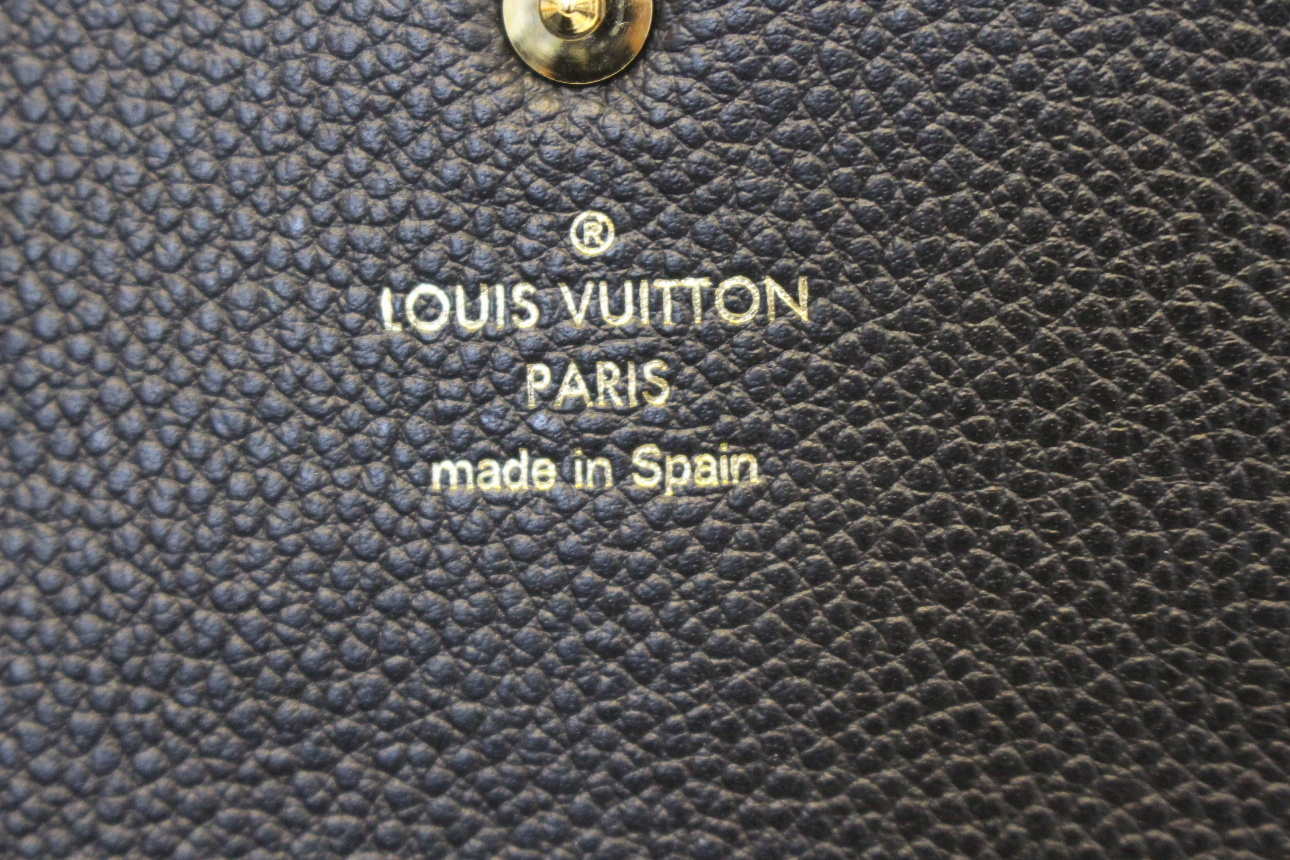 LOUIS VUITTON Empreinte Compact Curieuse Wallet Black 1275850