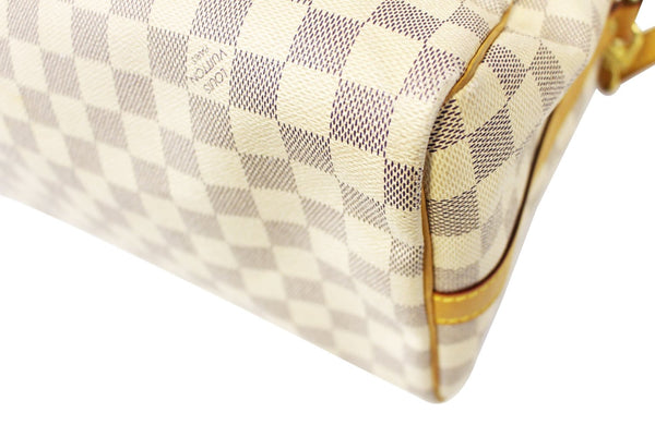 LOUIS VUITTON Damier Azur Speedy 30 Bandouliere Satchel Bag