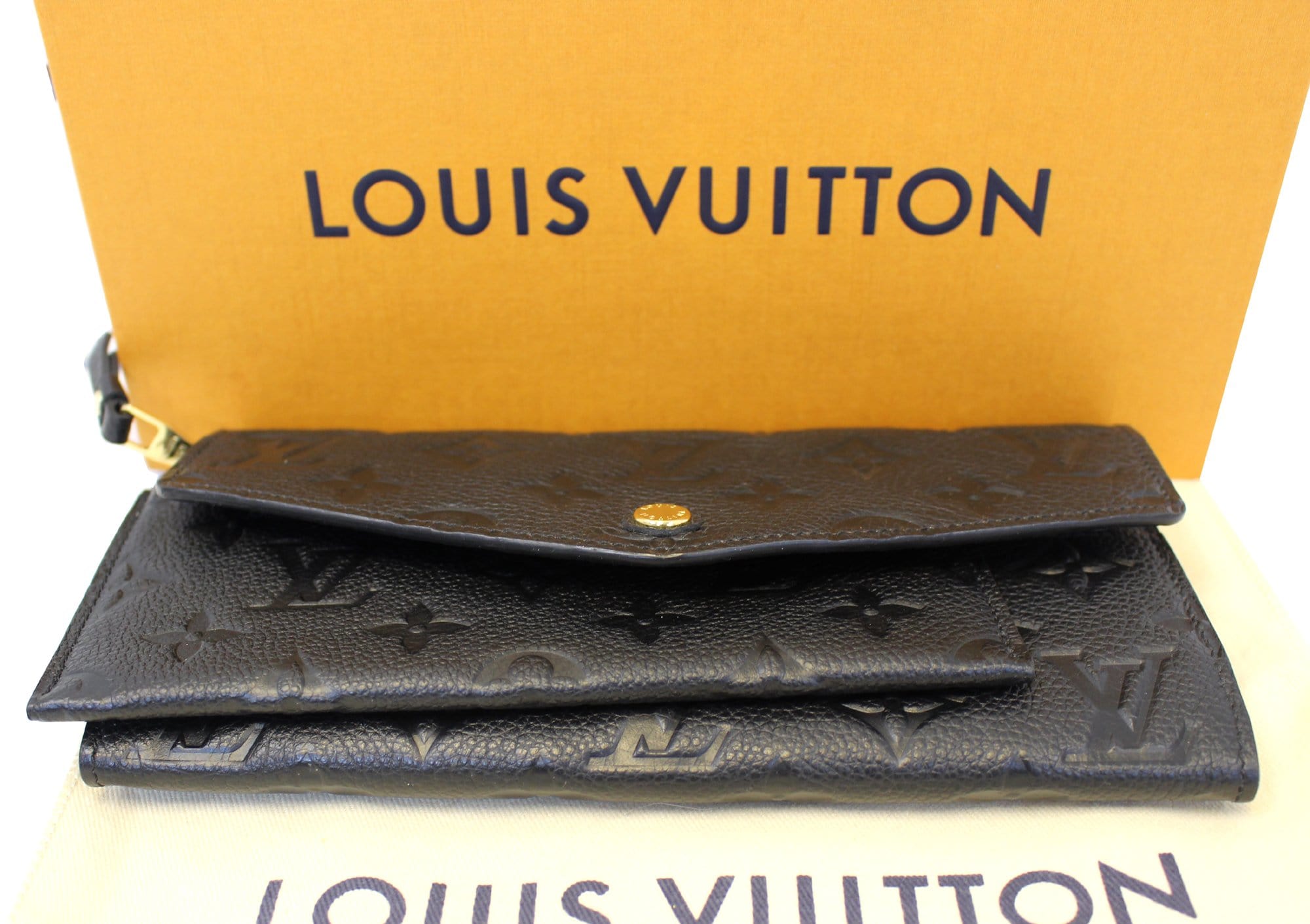 Louis Vuitton Wallet Emilie Monogram Empreinte Noir Black