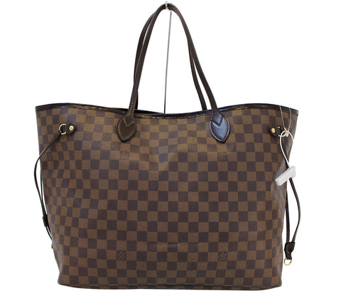 LOUIS VUITTON Damier Ebene Neverfull GM Tote Bag