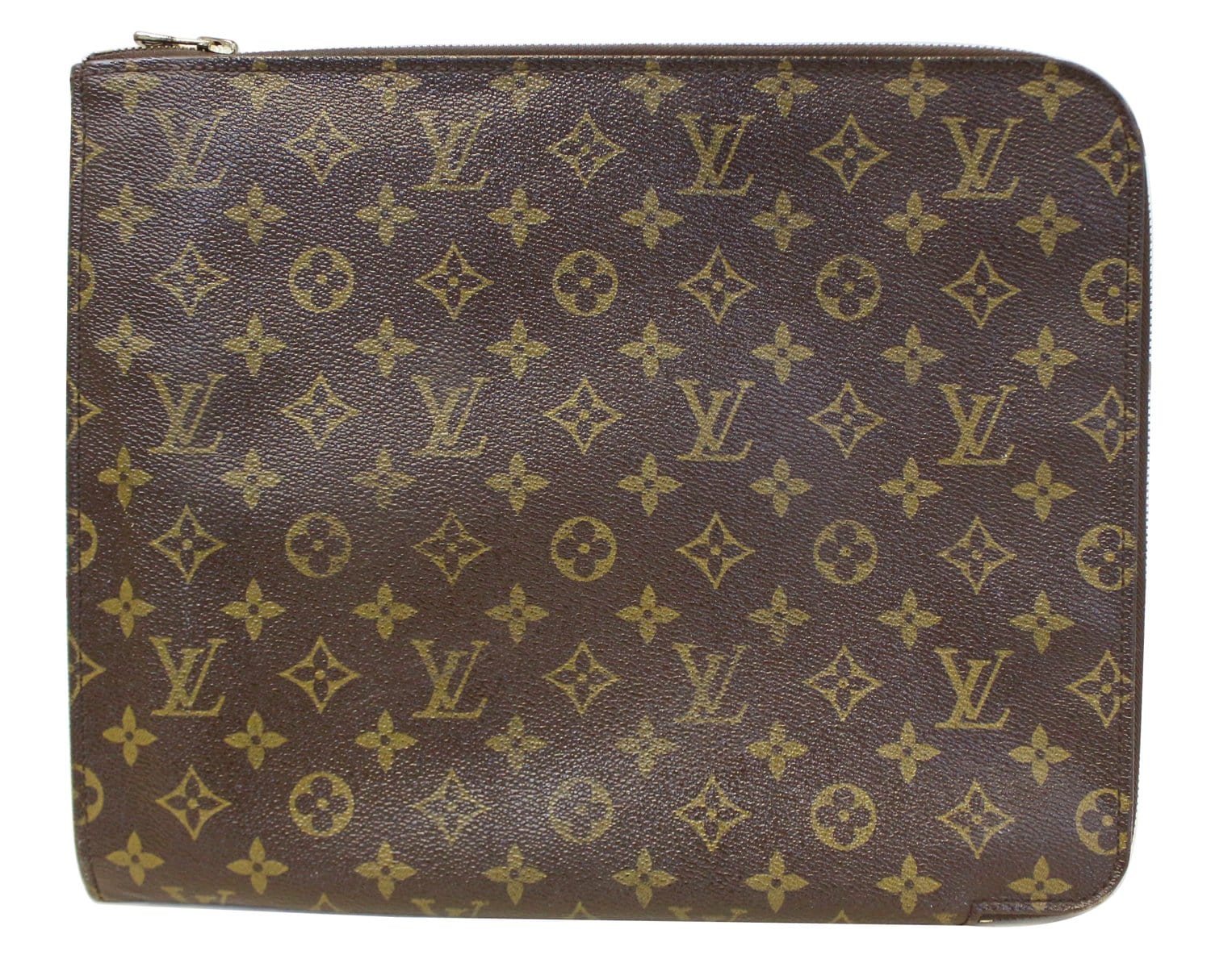 Brown Louis Vuitton Monogram Poche Documents Portfolio Clutch Bag