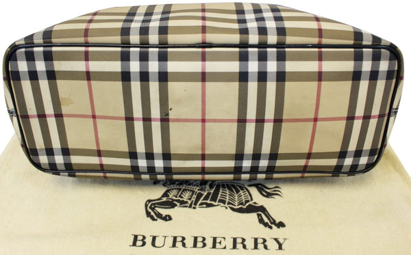 BURBERRY Nova Check Tote Shoulder Bag