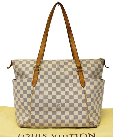 LOUIS VUITTON Damier Azur Totally MM Shoulder Bag