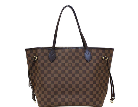 LOUIS VUITTON Damier Ebene Neverfull MM Tote Bag