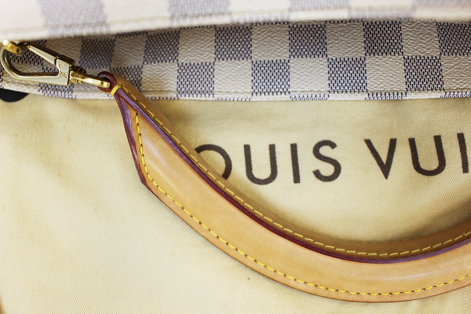 Louis Vuitton Damier Azur Soffi Two-Way Shoulder Tote Bag