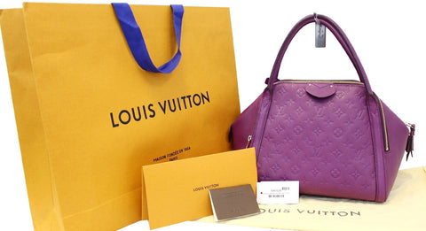 LOUIS VUITTON Marais MM Amethyste Monogram Empreinte Bag