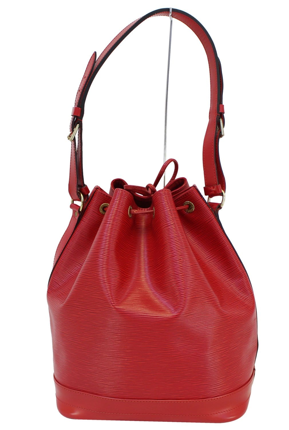 Sold at Auction: Louis Vuitton, Louis Vuitton Red Epi Leather Petit Noe  Bucket Bag