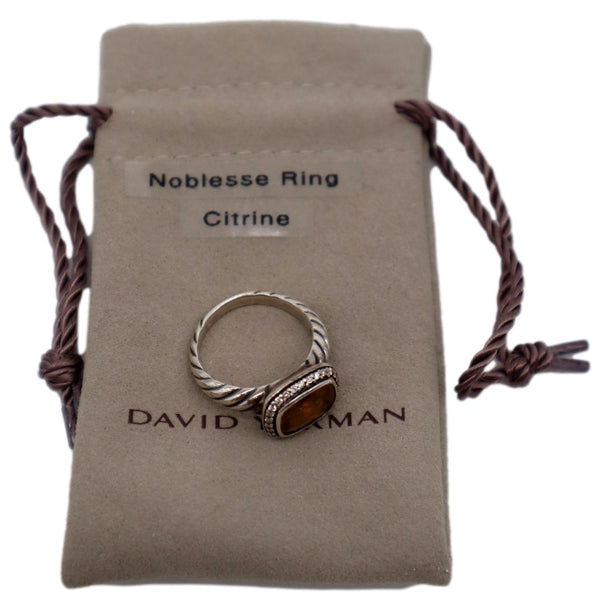 DAVID YURMAN Albion Sterling Silver Citrine Ring