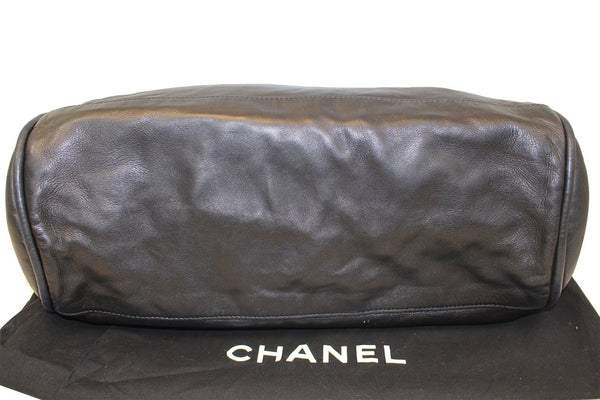Chanel Shoulder Bag Black Lambskin Leather - CHANEL Bags