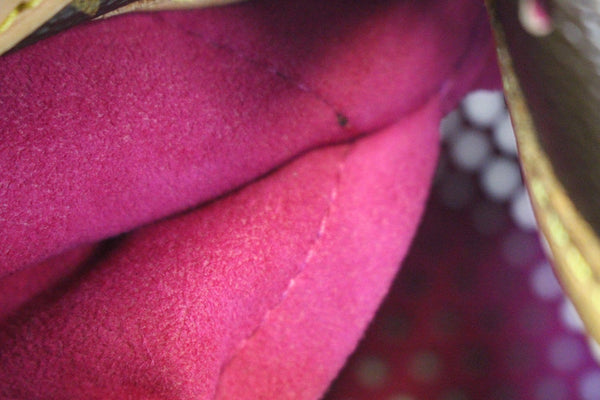 LOUIS VUITTON Fuchsia Monogram Perforated Musette Crossbody Bag