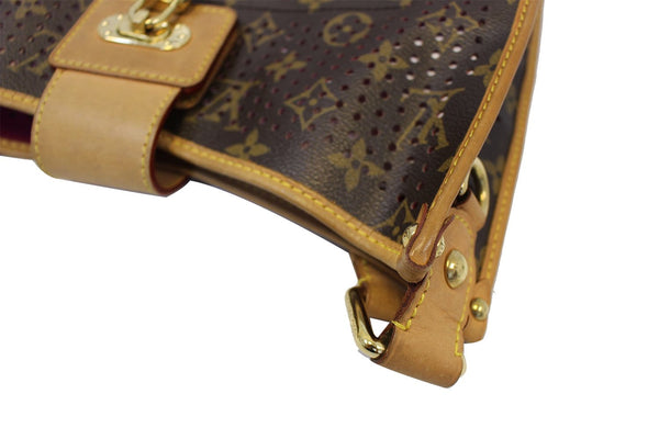 LOUIS VUITTON Fuchsia Monogram Perforated Musette Crossbody Bag