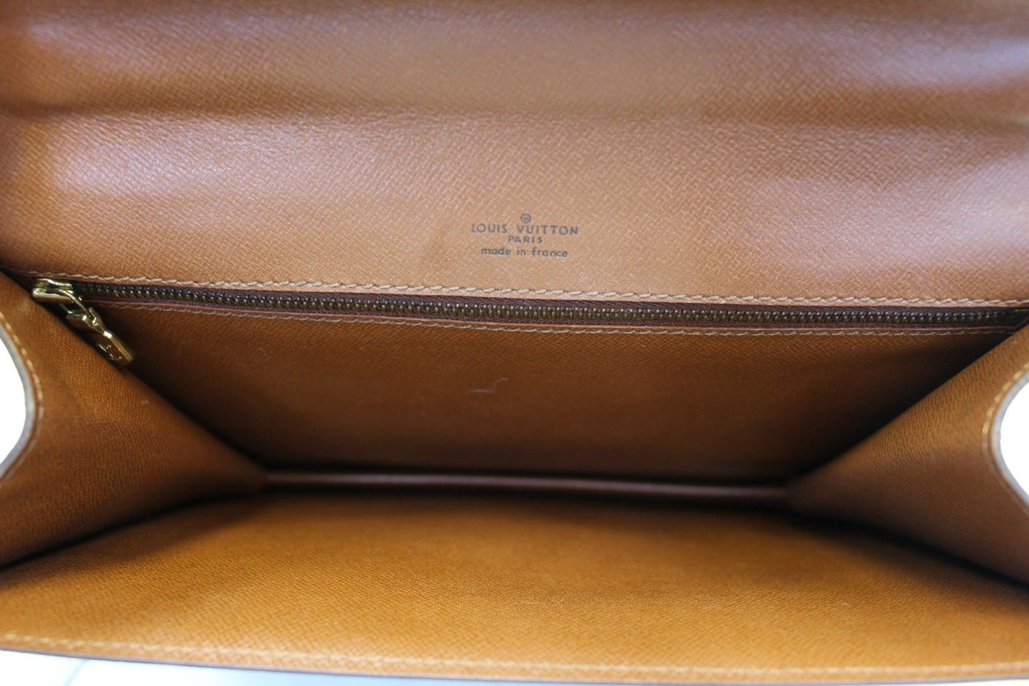 Brown Canvas Louis Vuitton Monceau Bag
