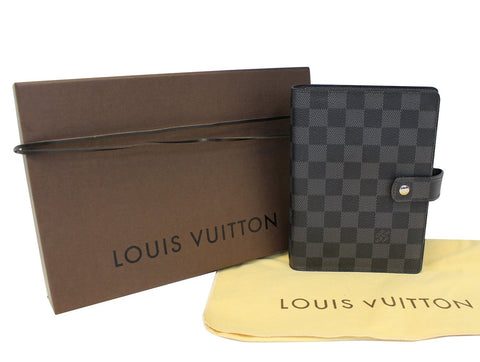 LOUIS VUITTON Damier Graphite Agenda MM Day Planner Cover