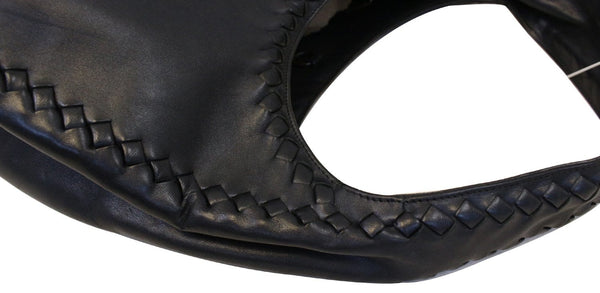 BOTTEGA VENETA Leather with Intrecciato Detail Medium Hobo