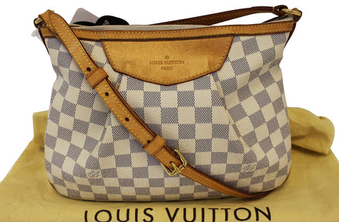 LOUIS VUITTON Damier Azur Siracusa PM Shoulder Handbag