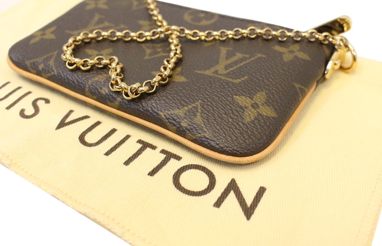 Louis Vuitton Brown Monogram Canvas Milla Pochette Clutch Bag