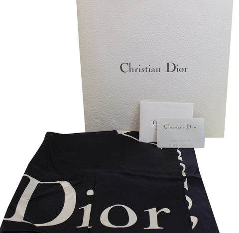 CHRISTIAN DIOR Black Dior Addict Handkerchief