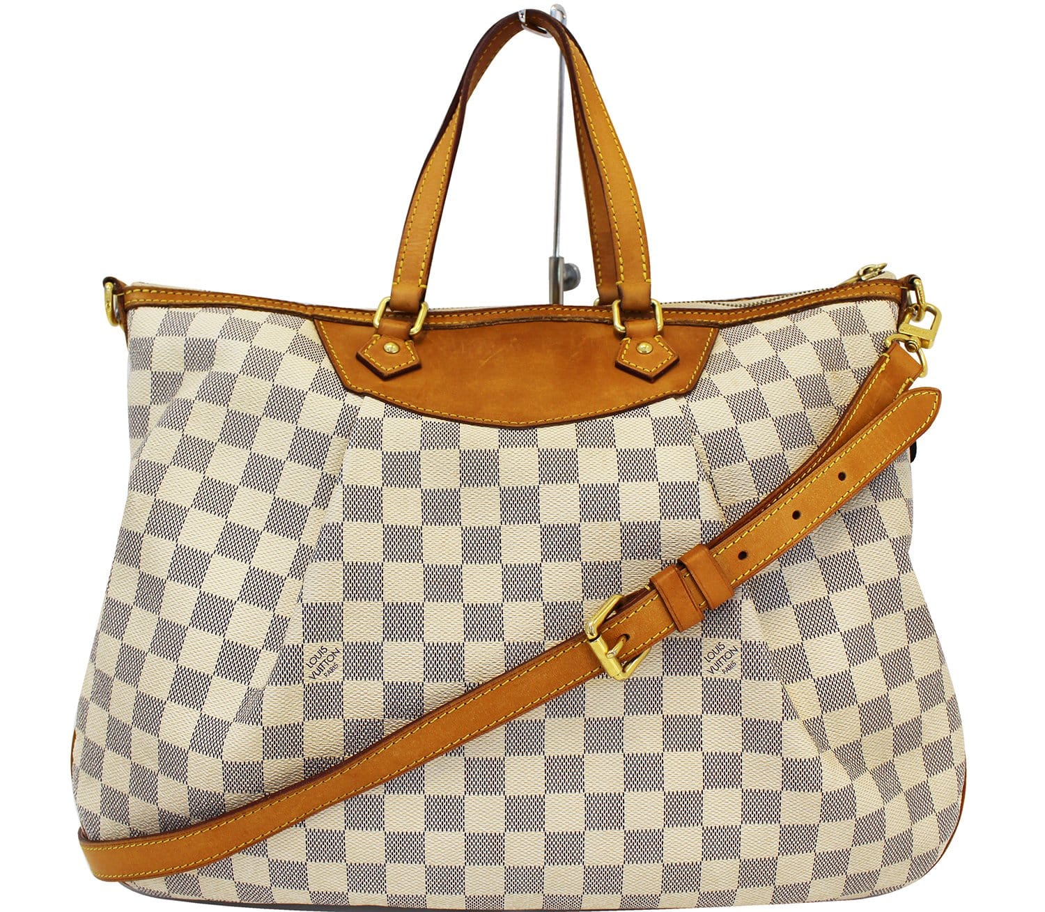 SOLD. Louis Vuitton Damier Azur Siracusa GM Bag. Very good condition. With  long strap and dust bag.