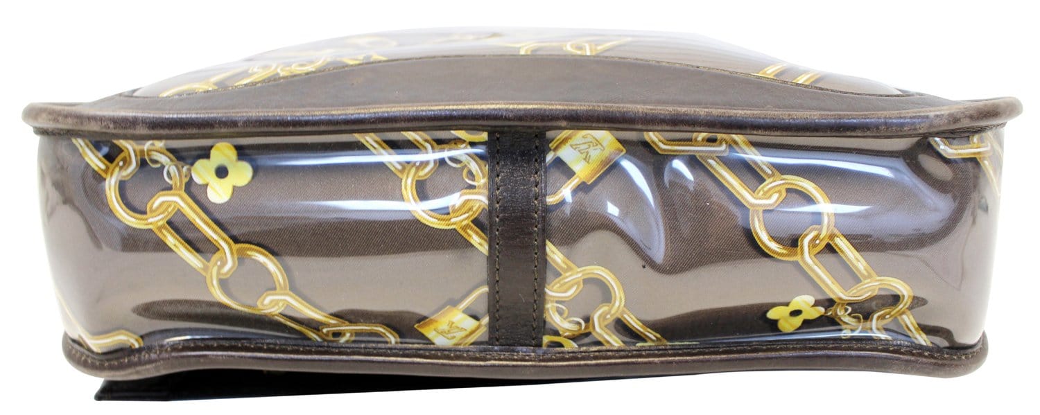 Louis Vuitton Musette Monogram Charm X M95158 Brown Gold White Vinyl Leather  Set