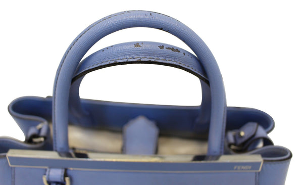 Fendi Roma Petite 2 Jours Blue Leather bag - online 