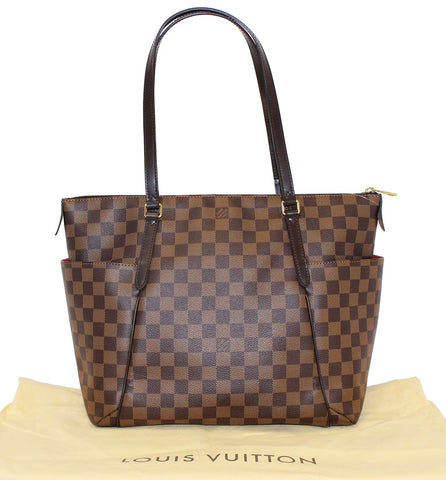 LOUIS VUITTON Damier Ebene Brown Totally MM Shoulder Bag