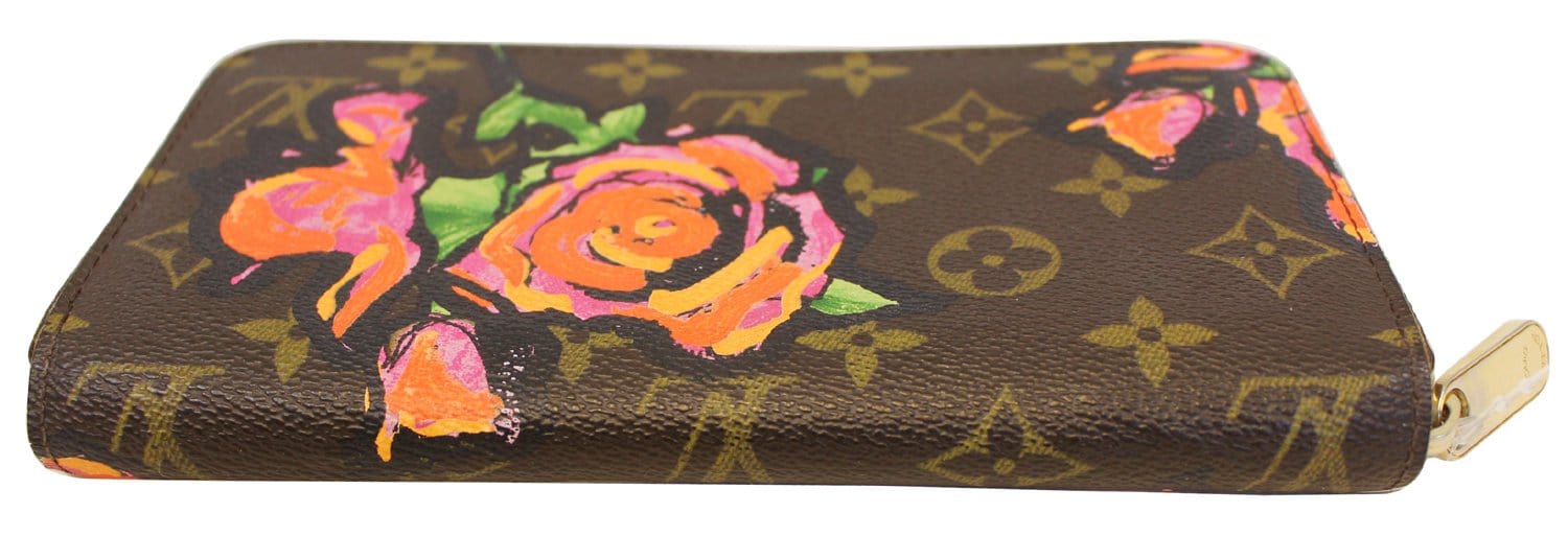 Louis Vuitton Stephen Sprouse Roses Zippy Wallet Monogram-Louis Vuitton  Graffiti Peach Porte-Monnaie Wallet-RELOVE DELUXE
