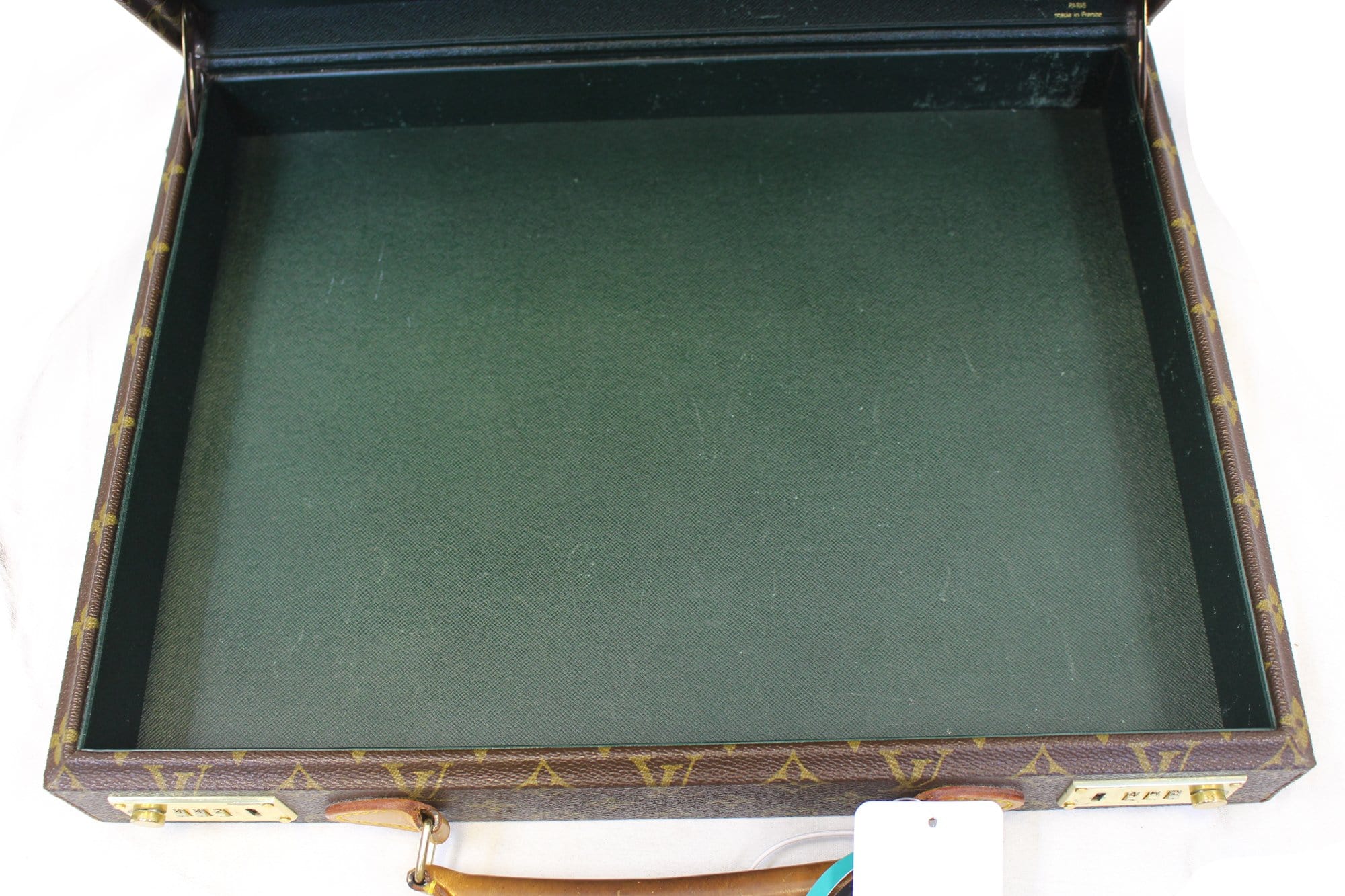 LOUIS VUITTON 'Président' briefcase in brown monogram canvas and