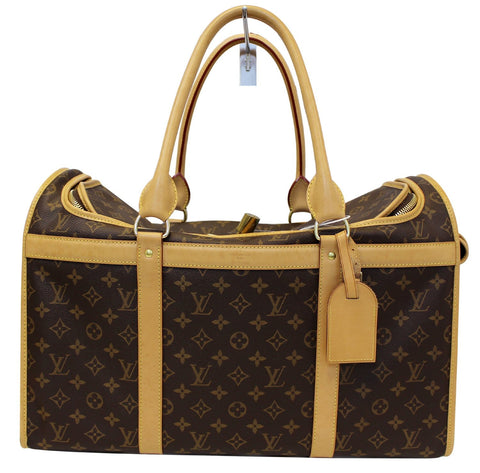 LOUIS VUITTON Sac Chien 50 Monogram Canvas  Dog Carrier