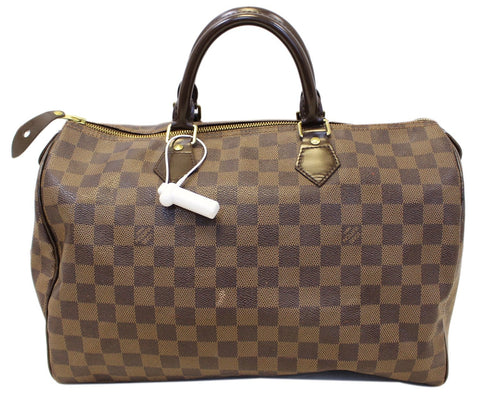 LOUIS VUITTON Damier Ebene Speedy 35 Satchel Bag