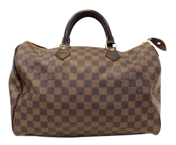 LOUIS VUITTON Damier Ebene Speedy 35 Satchel Bag