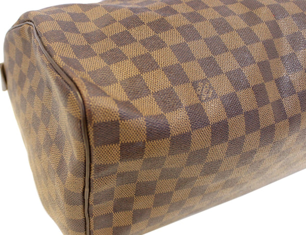 LOUIS VUITTON Damier Ebene Speedy 35 Satchel Bag