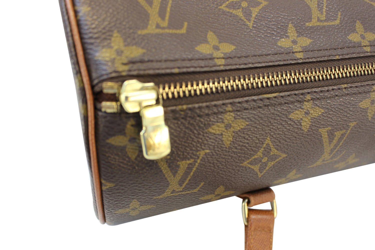 Papillon cloth handbag Louis Vuitton Brown in Cloth - 17214530