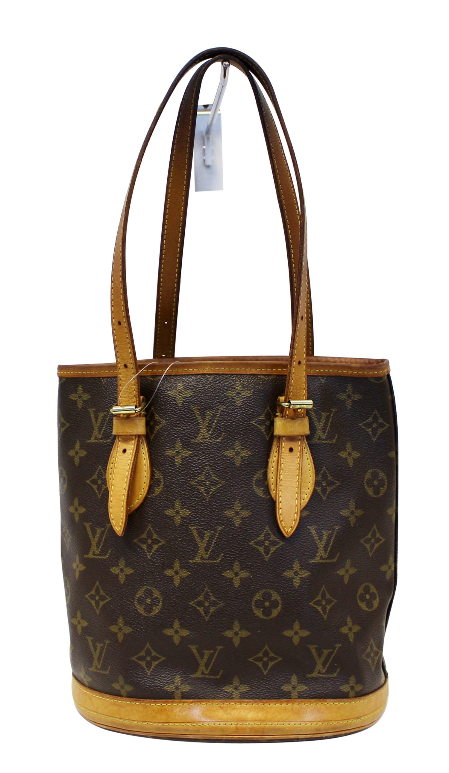 Authentic Louis Vuitton Classic Monogram Bucket PM Shoulder Bag