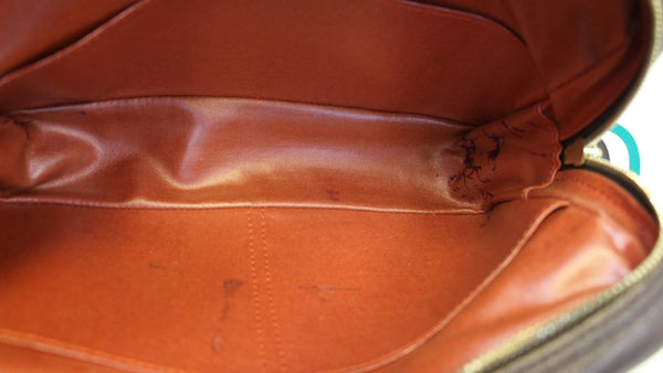 Louis Vuitton Damier Ebene Toilette Cosmetic Pouch classic  interior