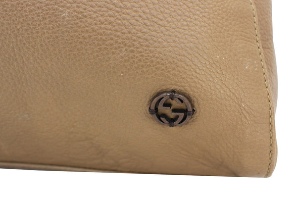 GUCCI 267903 Mesh Hand Leather Brown Tote Bag - Last Call