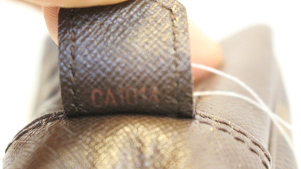 Louis Vuitton Damier Ebene Toilette Cosmetic Pouch inside view