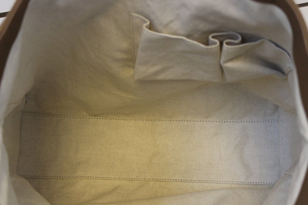 GUCCI 267903 Mesh Hand Leather Brown Tote Bag - Last Call