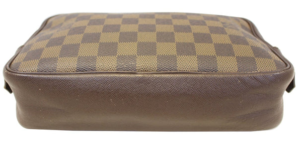 Louis Vuitton Damier Ebene Toilette Cosmetic Pouch bottom view