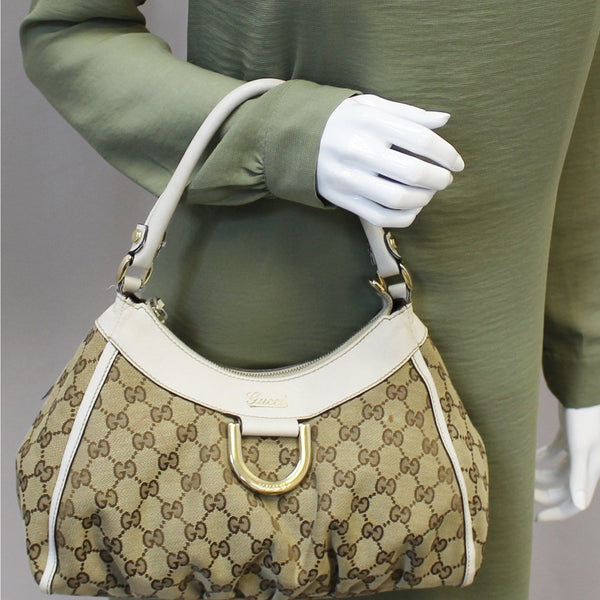 Gucci Hobo Bag GG Monogram Medium D Ring for women