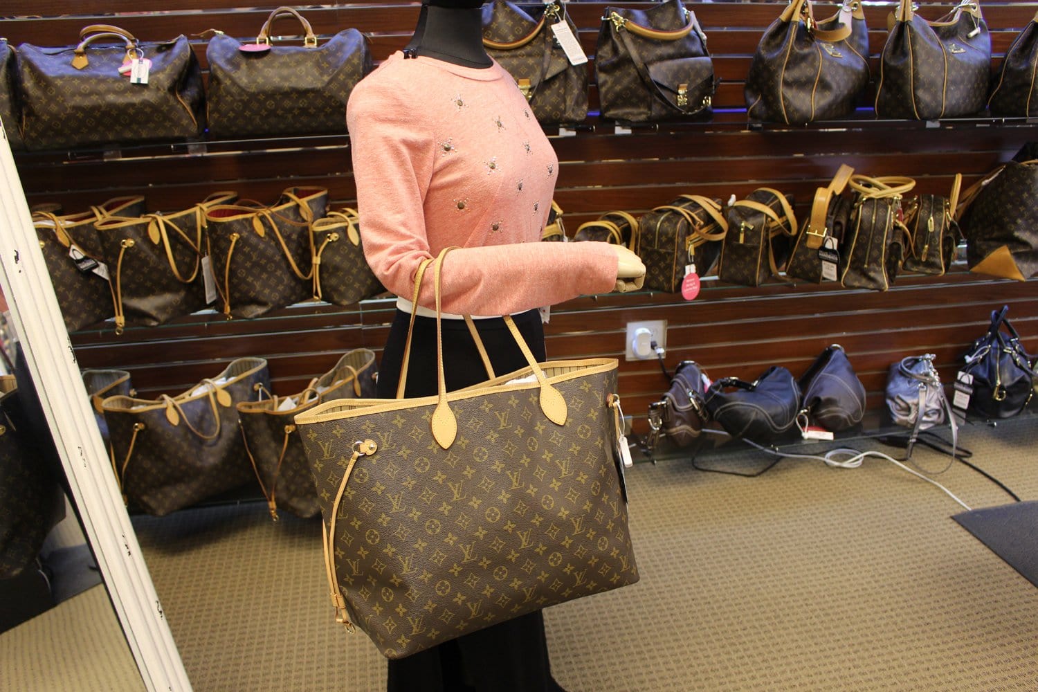 LOUIS VUITTON Shopping bag NEVERFULL GM, collection 2011