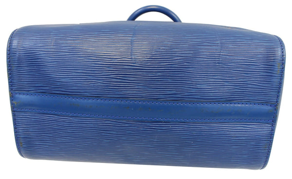 LOUIS VUITTON Epi Speedy 25 Blue Satchel Handbag - Sale