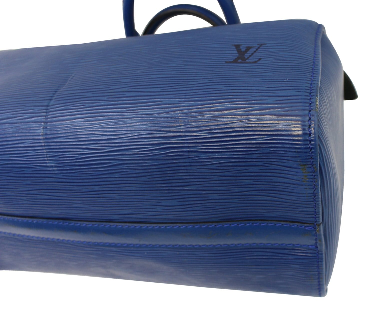 Louis Vuitton Speedy 25 Epi Blue Satchel Handbag